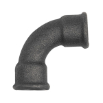 Bogen 90° kurz Nr.2a Rp 2" Rp 2" Temperguss schwarz