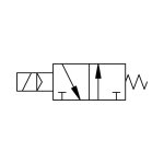 3/2-Wegeventil G 3/8, NO, 12 V DC bistabil, elektropneumatisch
