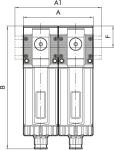 Filter & Öler Serie Syntesi BG 2, G 1, 5 µm + 0,01 µm RA vollautomatisch& RMSA halbautomatisch