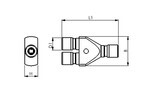 Y-Steckverbinder Serie metallica Ø 10 mm, FPM FDA Edelstahl 1.4404