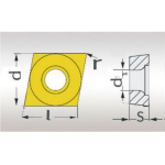 Snij-inzetstukken C/80° CCMT060204 PU=5 stuks Optimaal