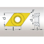 Snij-inzetstukken V/35° DCMT070204 PU=5 stuks Optimaal