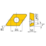 Ersatzwendeplatten DNMG 110408 5er Satz Optimum