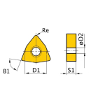 Ersatzwendeplatten WNMG 080408 5er Satz Optimum