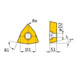 Ersatzwendeplatten WNMG 060408 5er Satz Optimum