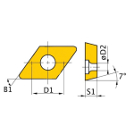 Ersatzwendeplatten DCMT 070204 5er Satz Optimum