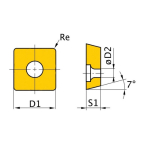 Ersatzwendeplatten SCMT 060204 5er Satz Optimum