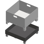 Chipcontainer BMBS / HMBS Metallkraft 3640063