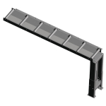 Rollenbaan 2000x290 mm Metallkraft 3649077