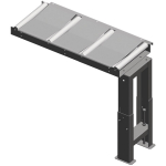 Rollenbaan 1000x390 mm Metallkraft 3649173