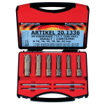 Kernboren set 40 mm, Ø 12/14/16/18/20/22 mm Metallkraft 38720.1336