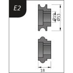 Biegerollen Typ E2 für SBM 110 Metallkraft 3880122