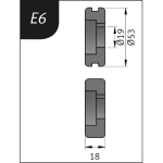 Biegerollen Typ E6 für SBM 110 Metallkraft 3880126
