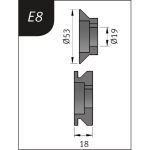 Biegerollen Typ E8 für SBM 110 Metallkraft 3880128