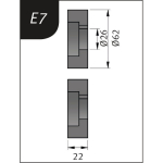 Biegerollen Typ E7 für SBM 140 Metallkraft 3880137