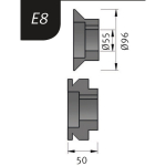 Biegerollen Typ E8 für SBM 250-25E Metallkraft 3880718