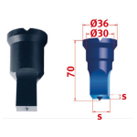 Vierkant-Stempel Nr. 3 Ø22,0 mm Metallkraft 3889522,0