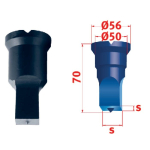 Vierkant-Stempel Nr. 4 Ø35,0 mm Metallkraft 3889535,0