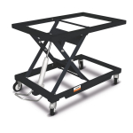 Heftafel met platformonderstel mobiel, incl. hoogteverstelling Unicraft HT 300 M