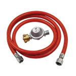 Drukverminderaar 1500 mbar incl. Gasslang 1,5 m Unicraft
