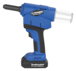 Akkublindnietgerät mit Schnellladegerät 2 Akkus 20V 2,0 Ah in L-Boxx Honsel eBZ2