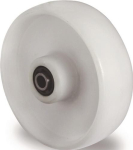 Ersatzrad Polyamid weiß Rad-Ø 80 mm Tragfähigkeit 130 kg Achs-Ø 12 mm NL= 40 mm, Tecwerk 276072
