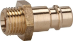 Stecknippel AG 1/4", Messing blank Stecker DN 7,2 Tecwerk 351921