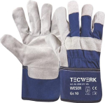 Rindspaltleder-Handschuhe Gr.10, gefüttert EN388 Kat.II, Weser Tecwerk 371105