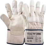 Rindnarbenleder-Handschuhe Gr.10, EN388 Kat.II, gefüttert EN388 Kat. II, Top- Rhein Tecwerk 371107