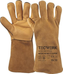 Handschuhe, Schweißerschutz Gr.9, Rindspaltleder gelb Mühlheim II-Super Tecwerk 371217
