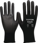 Nylon Handschuhe Gr.7, schwarz, EN388 Kat. II Blackstar NPU Tecwerk 371604