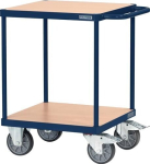 Tischwagen L600xB600 mm, 2 Böden Trgf.=500 kg, taubenblau Tecwerk 444113