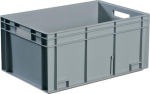 Transportstapelbehälter 31 l, grau, Durchfassgriff LxBxH 400x300x320mm Tecwerk 447809