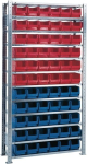 Steck-Grundregal verz. H2000xB1000xT300 mm 12 Böden Sichtlagerk. Tecwerk 449846