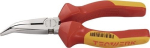 Storchschnabelzange VDE 200 mm gebogen,Chrom,2K-Hüllen Tecwerk 810380