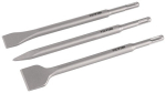 Einsteckwerkzeugeset 3-teilig SDS-plus, L=250 mm Kunststoffbox, Tecwerk 812480