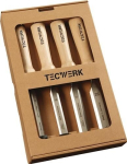 Stechbeitelsatz 4-teilig 10,16,20,26 mm Weißbuchenheft Ulmer Form Tecwerk 815399