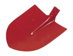 Frankfurter Schaufel Gr.5, Blatt 30x27cm, rot Tecwerk 818402