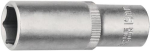 Steckschlüsseleinsatz, lang Gr.10 mm, 1/2" 6KT für 4KT-Antrieb Tecwerk 821237