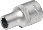 Dopsleutel inzetmaat 11 mm 1/2" 12KT voor 4KT aandrijving Tecwerk 821251