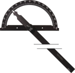 Winkelmesser 120 mm D=, 150 mm Länge Tecwerk 858562