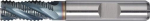Schaftfräser 4 Schneiden, kurz 63 mm Ø 25 mm DIN 844 Typ NR HSSE-Co5 TiCN-beschichtet, Tecwerk 866079