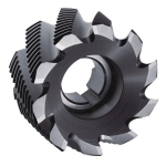 Walzenstirnfräser DIN 1880 Typ HR Ø 80 mm, HSS-E Co5 TiCN 10 Schneiden Tecwerk 866654