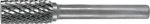 Frässtift DIN 8033 ØxL 8x18 mm, HM Kreuzverzahnung Zylinderform o.Stirnvz Tecwerk 868642