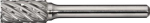 Frässtift mit Kreuzverzahnung Ø=10 mm Kopflänge 20 mm Schaft-Ø=6 mm ZYA Special Steel, Tecwerk 868765