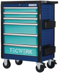Gereedschapswagen BxDxH 760x465x1030 mm 500kg 6 laden 96-delig PLUS 2.0 Tecwerk 871504