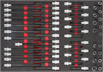 Schraubendrehereinsatzsatz 58-tlg. Vigor V6810