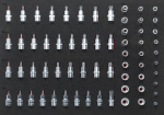 Steckschlüsseleinsatzsatz 1/4″ Vielzahn Vigor V2837