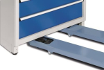 Staplersockel HxBxT 100x910 mm lichtgrau, RAL 7035 für Schubladenschrank, Tecwerk