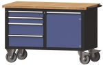 Werkstattwagen 2x85/170, Tür 510mm HxBxT 840x1350x700 mm anthrazitgrau/taubenblau, Tecwerk